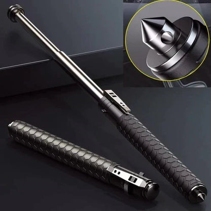 Collapsible Support Cane with Push-Button Release, Adjustable Height & Wrist Loop for Seniors, Travel & Recovery
