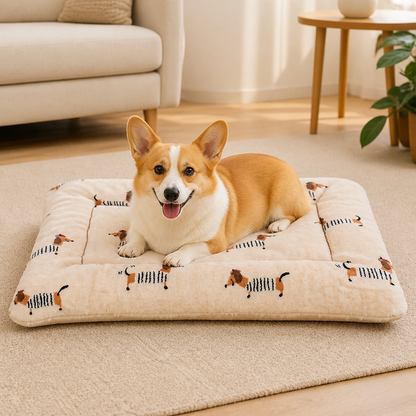 Ortekor Double-Sided Fleece & Machine Washable Dog Bed