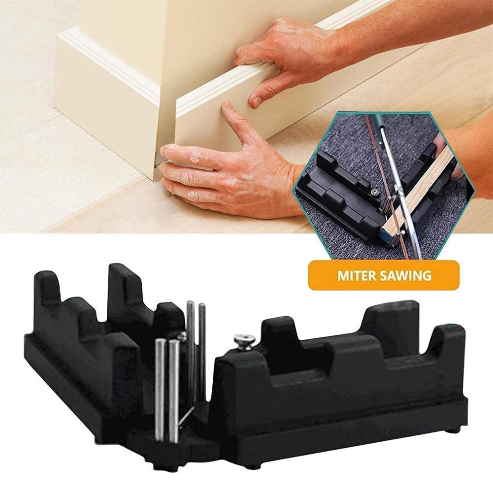 Angle Measurement and Cutting Guide Tool for Precise Miter Cuts | Adjustable 90° to 180° Protractor Gauge | Carpentry and Woodworking Access