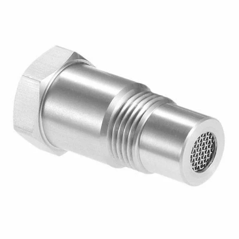 Automotive Downstream O2 Sensor Spacer with Mini Cat Converter – M18×1.5 Thread CEL Eliminator for Modified Exhaust Systems