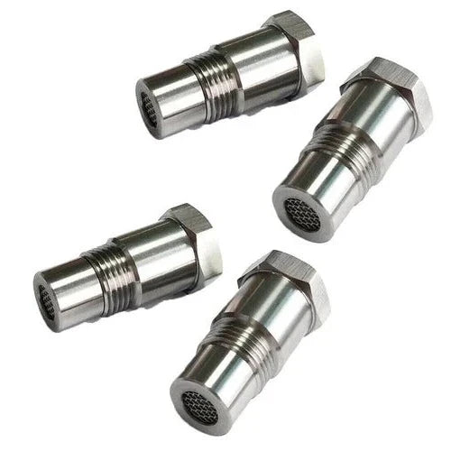 Automotive Downstream O2 Sensor Spacer with Mini Cat Converter – M18×1.5 Thread CEL Eliminator for Modified Exhaust Systems