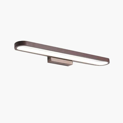 Linear LED Vanity Light 31 in Aluminum Mirror Bar Fixture Black Bathroom Makeup Lighting Strip for Grooming Task Illumination Powder Room Dr