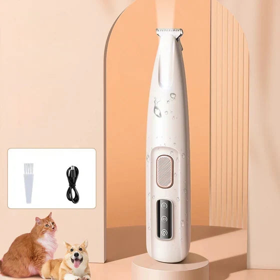 Cordless Pet Grooming Clippers for Dogs and Cats – Rechargeable Electric Trimmer for Paws, Face, Ears & Body – Quiet, Safe Blade Design for
