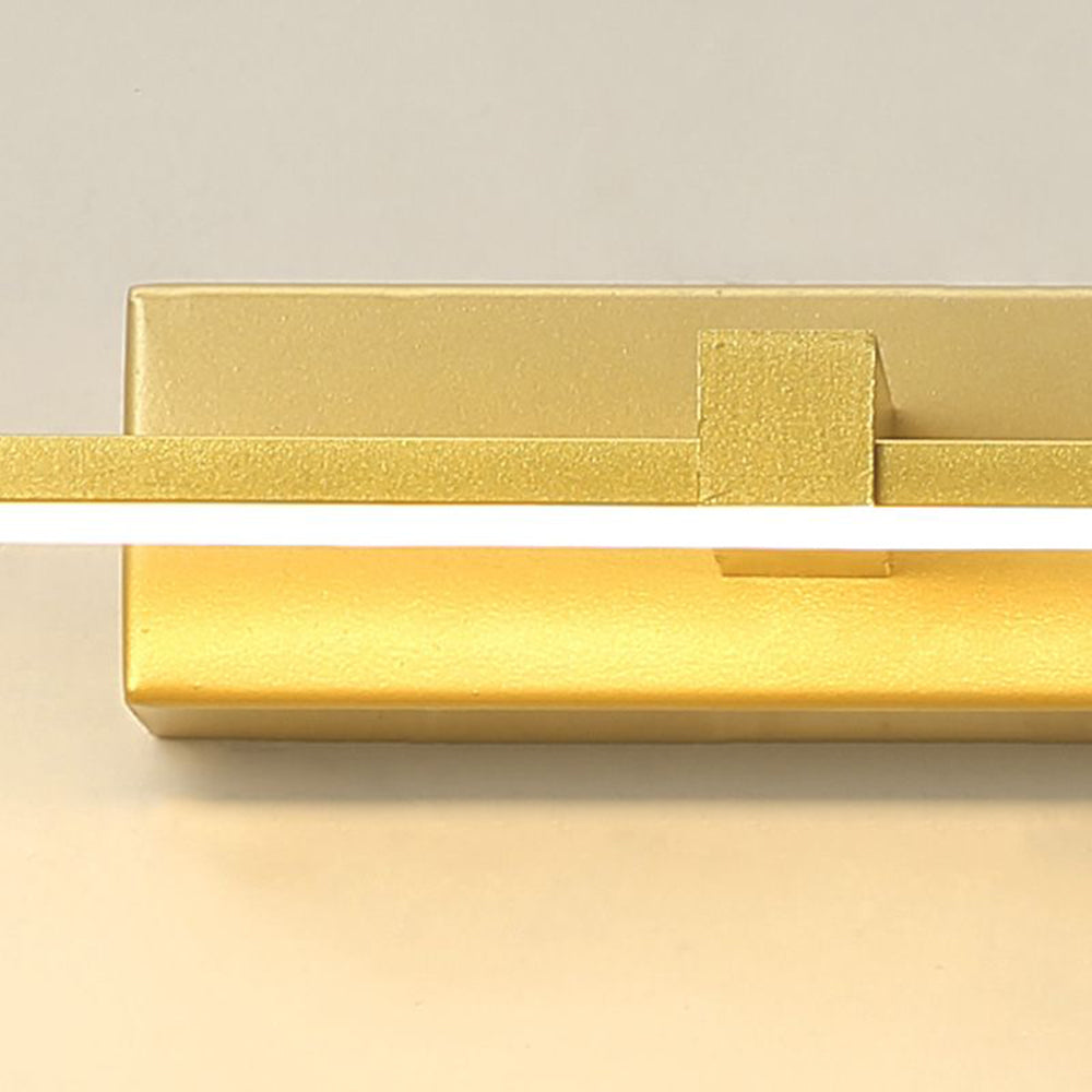 Hexagonal LED Vanity Light for Bathroom Mirror – Modern Linear Wall Mount Fixture in Gold, Black or White