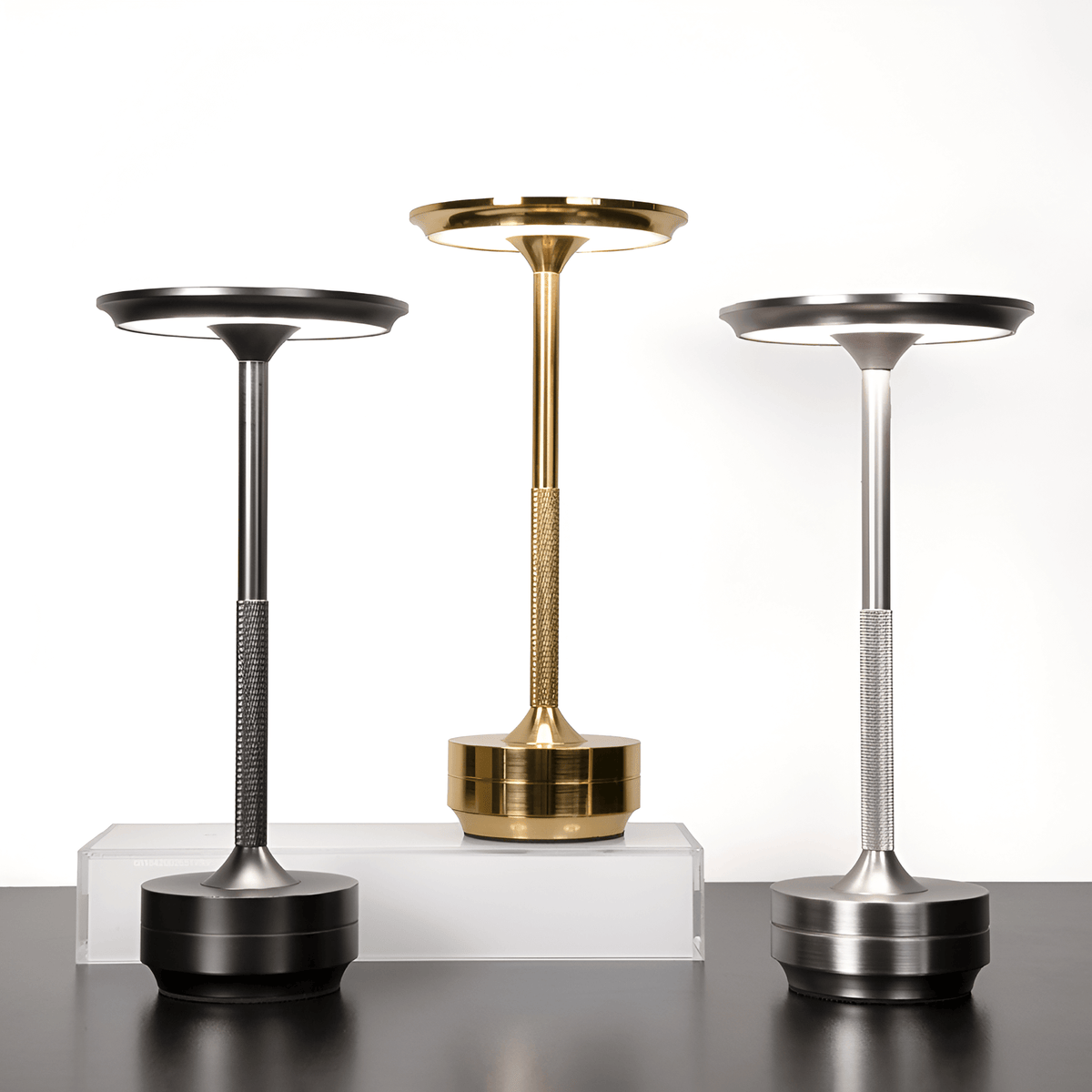 Rechargeable Touch Table Lamp Portable Cordless Dimmable LED Light for Bedside Nightstand Restaurant Dining Indoor Outdoor Patio