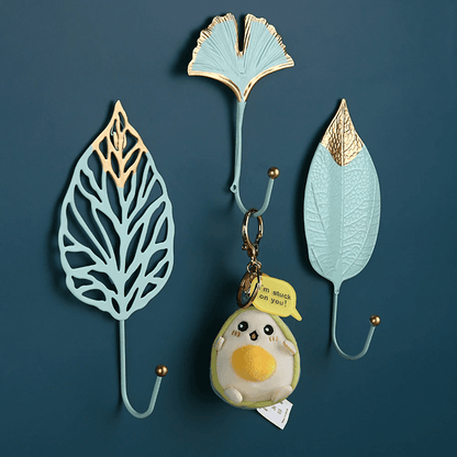 Nature's Foliage Metal Wall Hooks