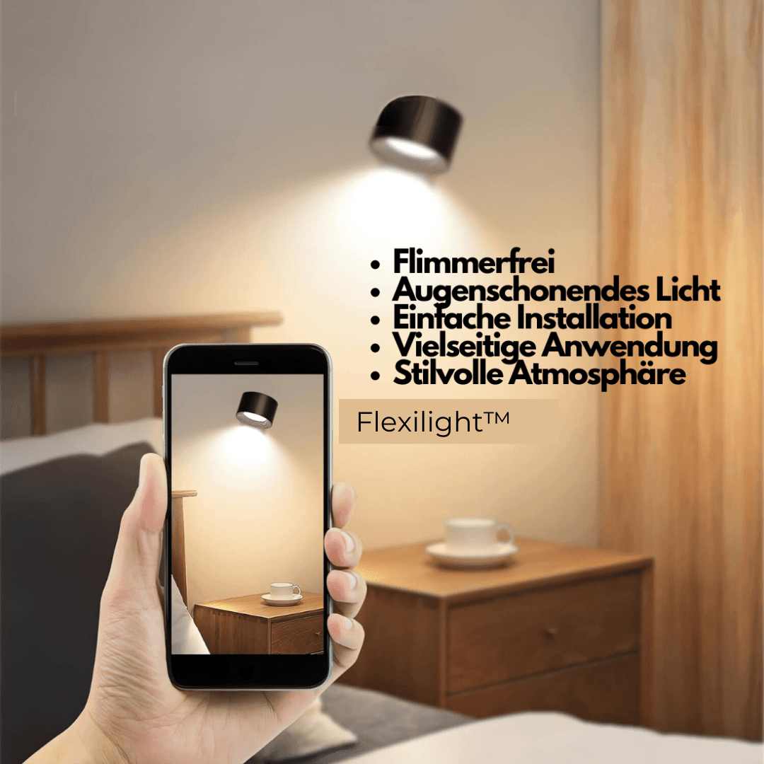 Portable LED Wall Sconce with USB Charging – 360° Swivel Head for Bedroom, Hallway, Reading Nook & Home Office