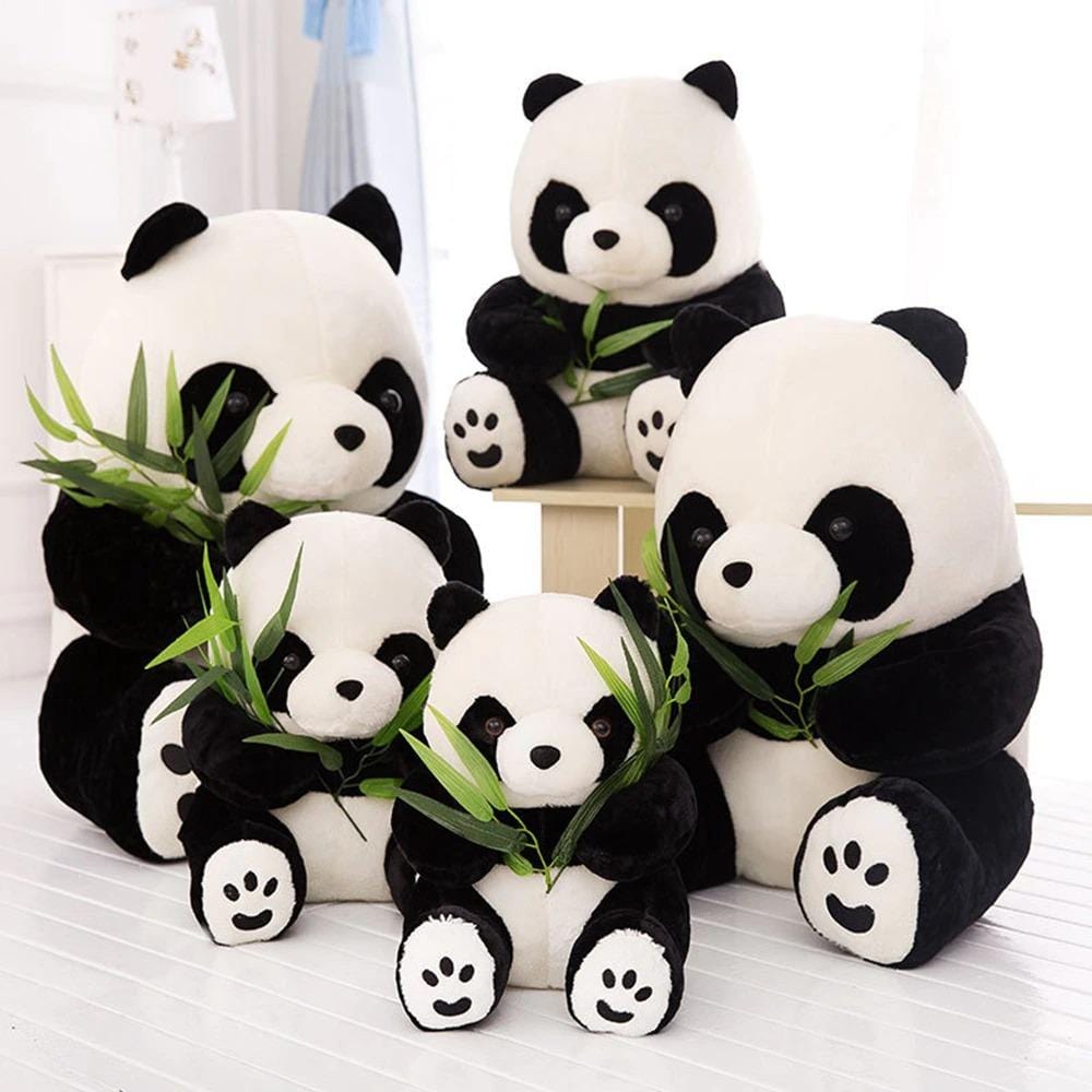Cuddly Panda Stuffed Animal Soft Plush Toy for Kids Toddlers Adults Huggable Baby Shower Birthday Gift Collectible Room Decor
