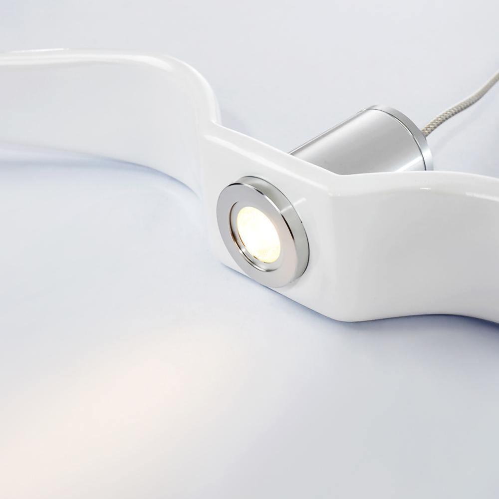 Suspension sculpturale en forme d'oiseau avec éclairage LED à hauteur réglable, filaire, pour îlots de cuisine, tables de salle à manger et espaces de vie, en blanc ou