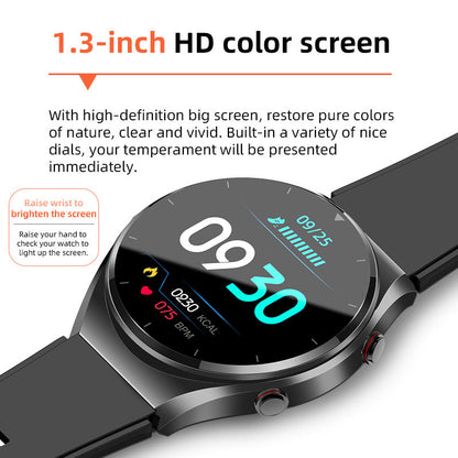 Health Monitoring Smartwatch with Glucose Tracker, Heart Rate, ECG, Blood Pressure & HRV Sensor for Daily Wellness & Fitness