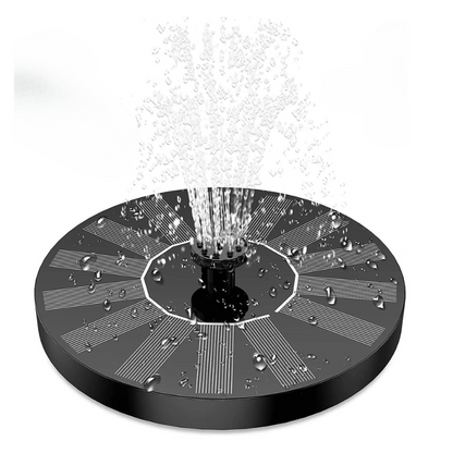 Solar-Powered Floating Fountain Pump with 6 Spray Nozzles for Bird Baths, Ponds & Garden Water Features