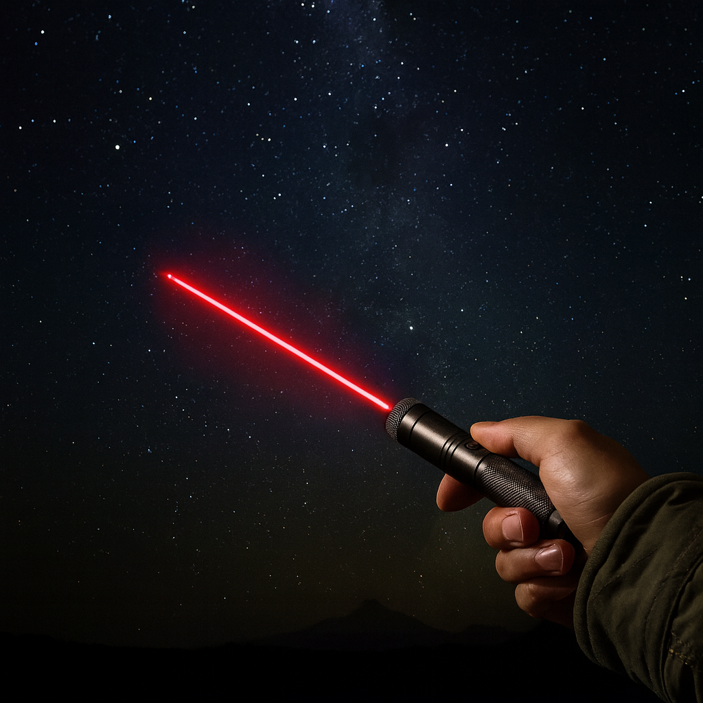 Rechargeable Tactical Laser Pointer with Adjustable Focus Beam for Presentations, Stargazing & Outdoor Use | USB Powered Long Distance