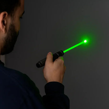 Rechargeable Tactical Laser Pointer with Adjustable Focus Beam for Presentations, Stargazing & Outdoor Use | USB Powered Long Distance