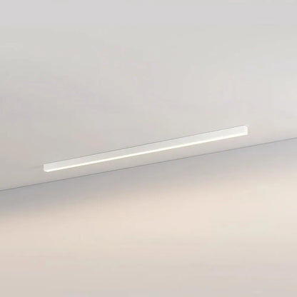 Plafonnier LED linéaire à montage encastré de 47 pouces, luminaire noir pour chambre, salon, couloir, éclairage domestique minimaliste contemporain