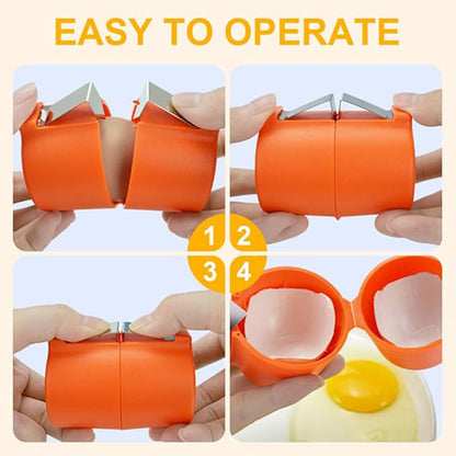 Compact Egg White Yolk Divider Tool with Ergonomic Grip for Baking and Cooking Kitchen Gadget