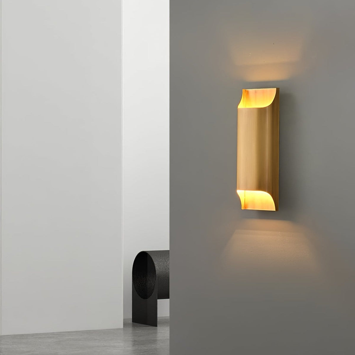 Brass Indoor LED Wall Light Fixture for Bedroom Living Room Hallway 10 Inch Square Contemporary Accent Lamp E14 G9 Socket Modern Home Lighti