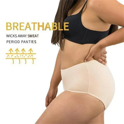 High-Waisted Leak-Proof Period Underwear for Women – Absorbent Incontinence Protection with Odor Control – Washable Reusable Design for Heav