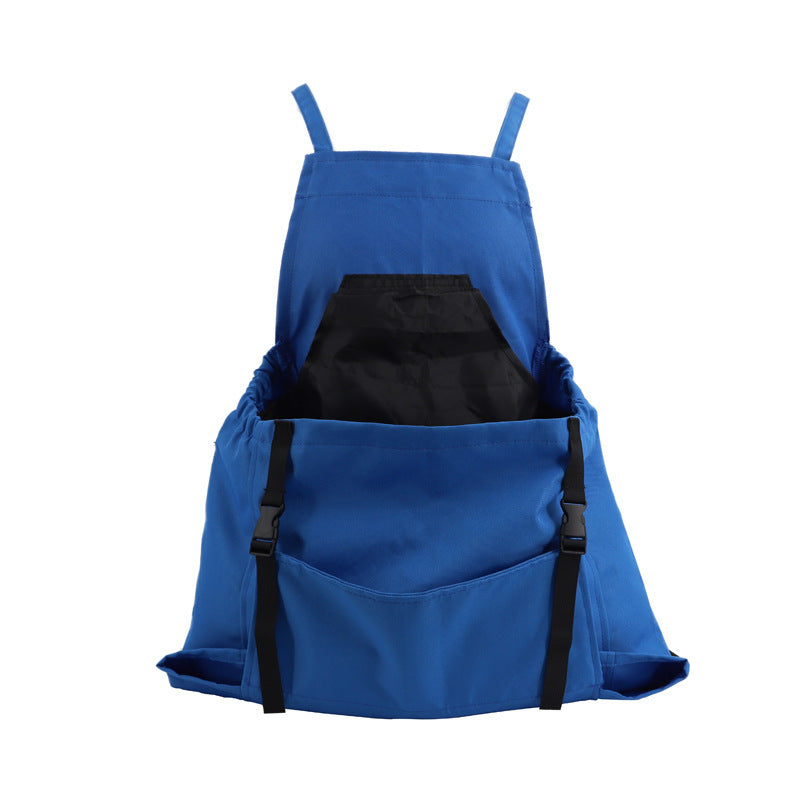 Garden Work Apron with Tool Pockets – Waterproof Oxford Cloth, Adjustable Cross-Back Straps for Men & Women, Mud-Proof Yard Work Protection
