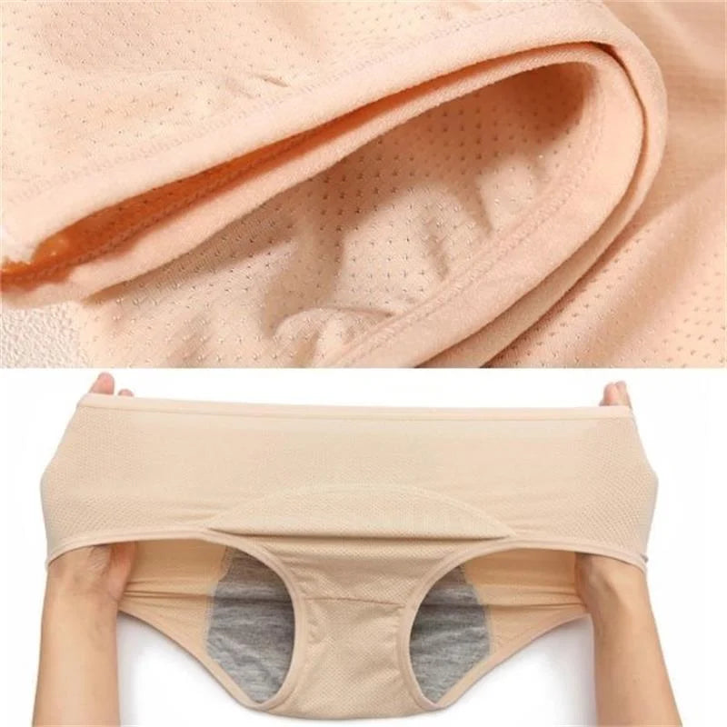 High-Waisted Leak-Proof Period Underwear for Women – Absorbent Incontinence Protection with Odor Control – Washable Reusable Design for Heav