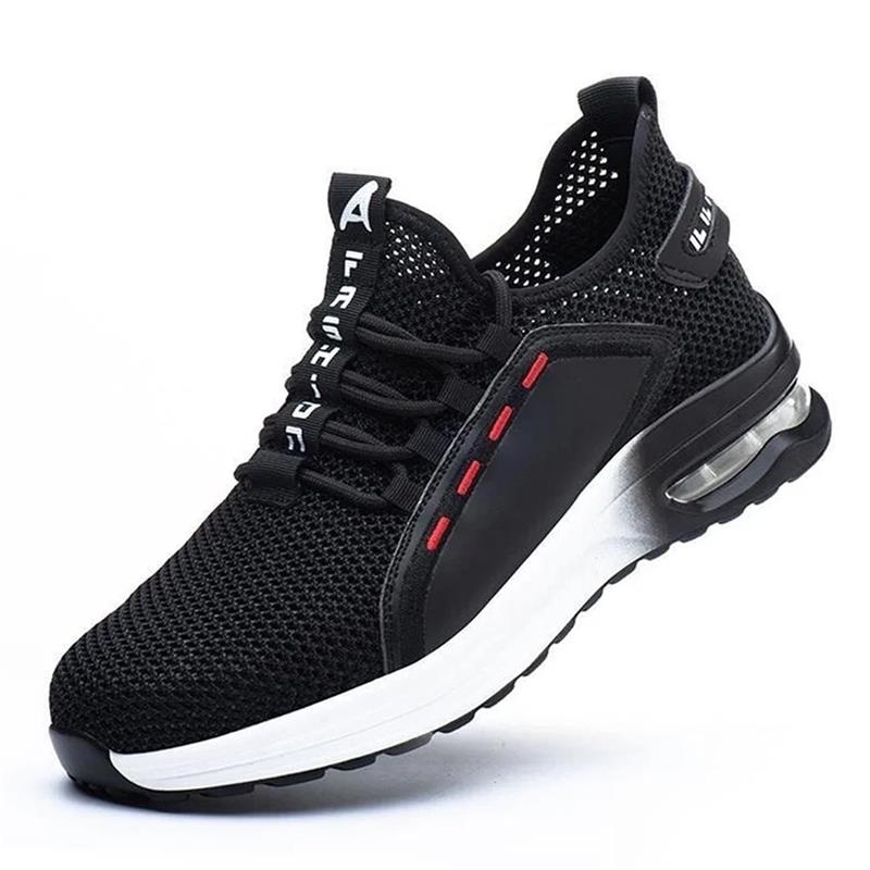 Steel Toe Work Shoes for Men & Women – Breathable Mesh Safety Sneakers with Slip-Resistant Sole & Puncture-Proof Protection for