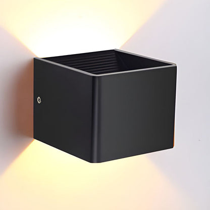 Geometric LED Sconce Aluminum Up Down Accent Light for Hallway Bedroom Living Room Indoor Modern Minimalist Wall Fixture