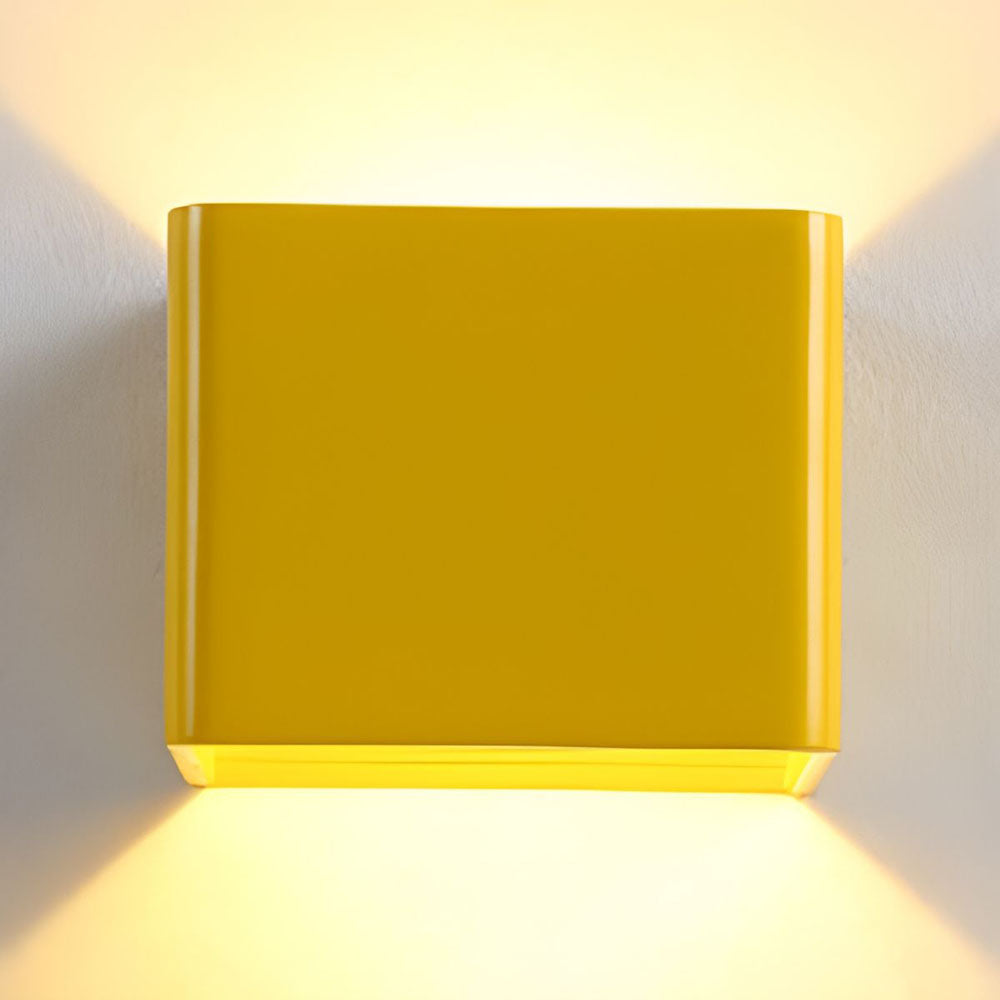 Geometric LED Sconce Aluminum Up Down Accent Light for Hallway Bedroom Living Room Indoor Modern Minimalist Wall Fixture