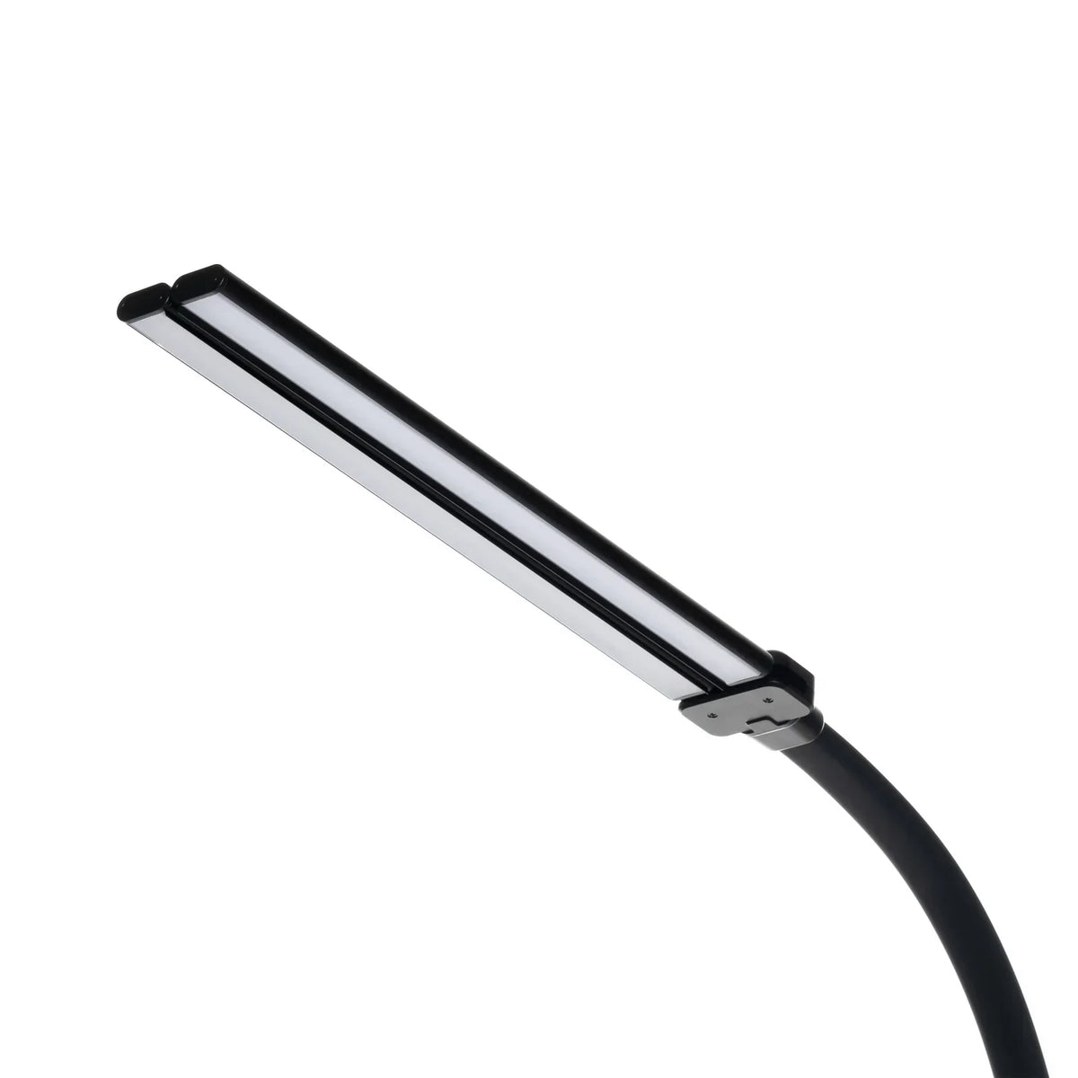 Adjustable Clamp-On Task Light with Gooseneck Arm 38 in Height Dimmable LED Office Reading Lamp Black Iron for Desk Workspace Study Corner