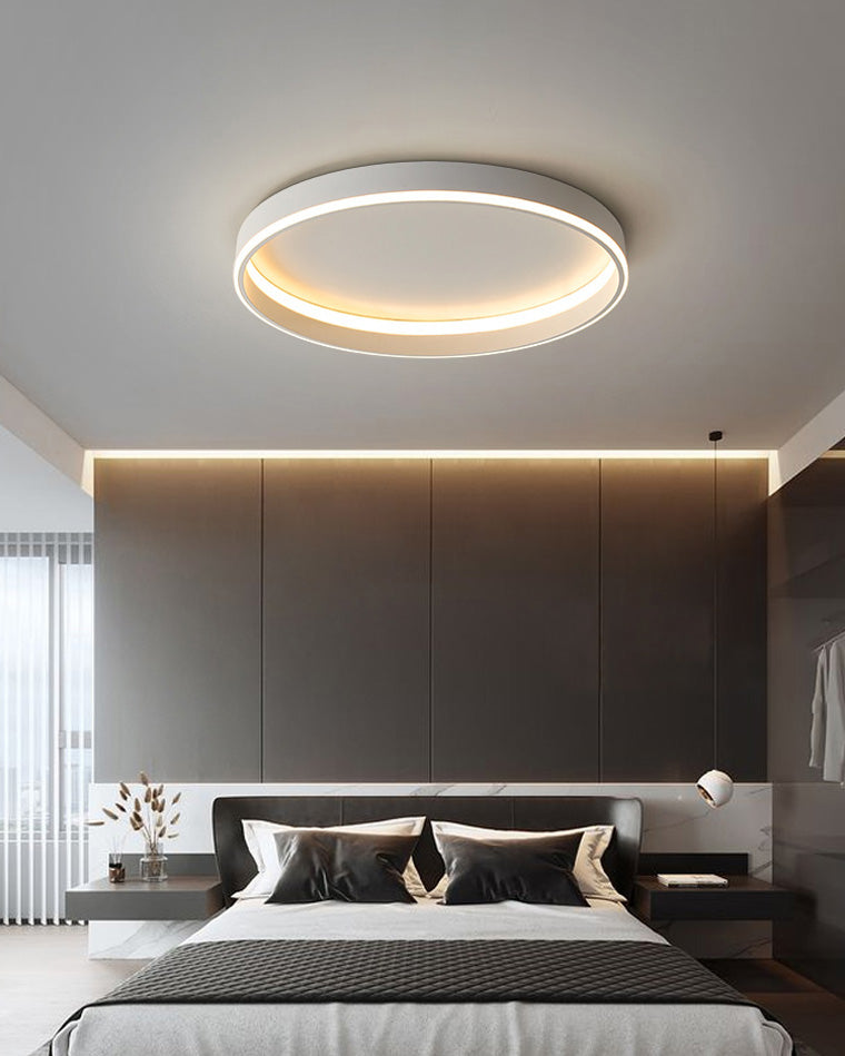 Plafonnier LED rond avec variateur sans fil pour chambres, salons et couloirs