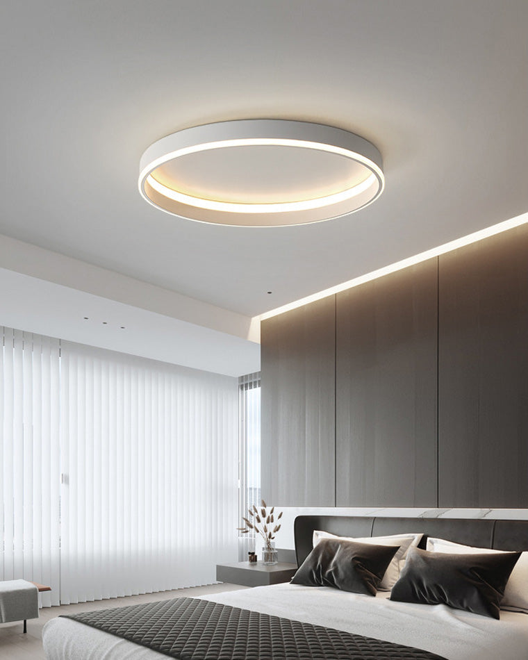 Plafonnier LED rond avec variateur sans fil pour chambres, salons et couloirs