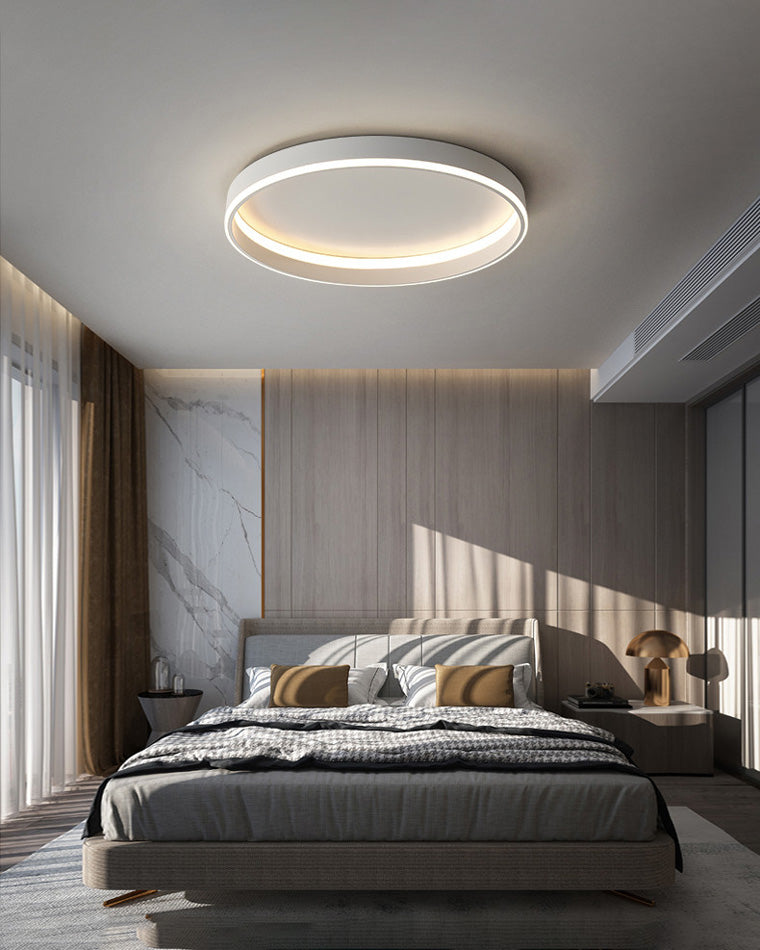 Plafonnier LED rond avec variateur sans fil pour chambres, salons et couloirs