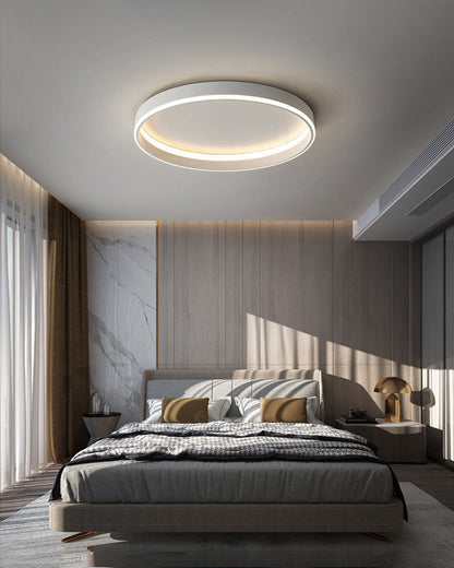 Plafonnier LED rond avec variateur sans fil pour chambres, salons et couloirs