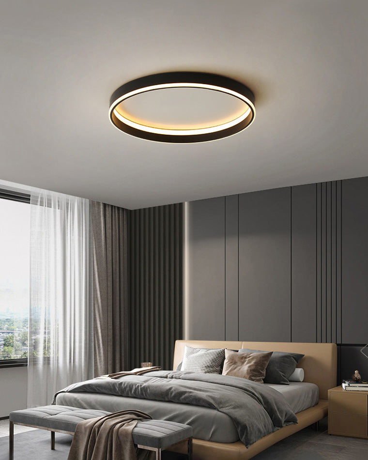 Plafonnier LED rond avec variateur sans fil pour chambres, salons et couloirs