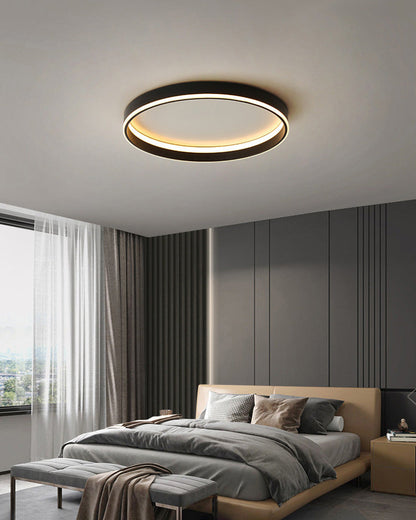 Plafonnier LED rond avec variateur sans fil pour chambres, salons et couloirs