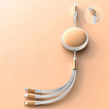 Multi-Device Fast Charging Cable USB-C to Lightning Micro-USB for iPhone Samsung Google Pixel Android Quick Power Adapter Cord 100W Data