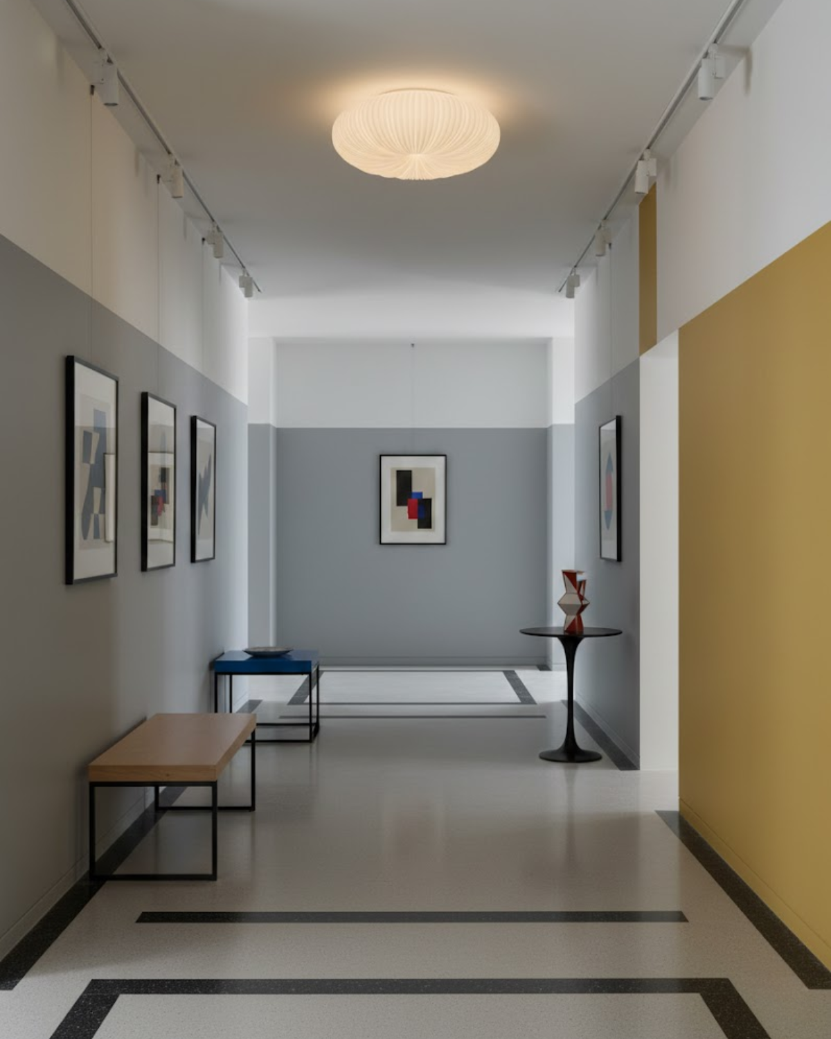 Plafonnier encastré rond minimaliste à température de couleur réglable pour salon et chambre