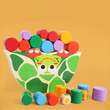 Jeu d'empilage de tortues pour tout-petits – Blocs d'équilibre en bois pour la coordination œil-main et la motricité fine, 3 ans et plus