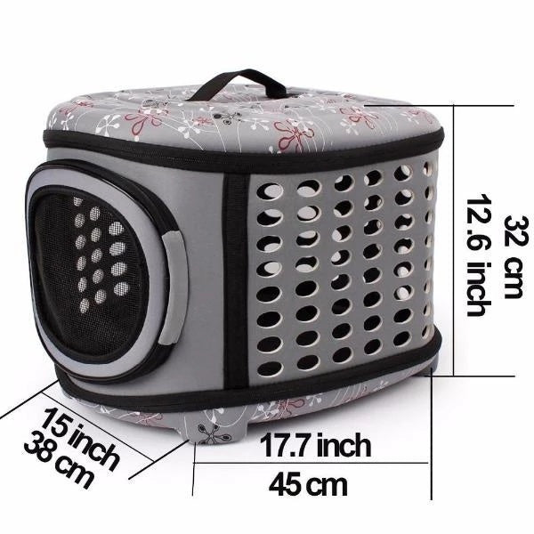 Compagnon de voyage | Grande cage de transport pour chat au design robuste et à l'intérieur confortable | Voyage en toute sécurité pour votre félin