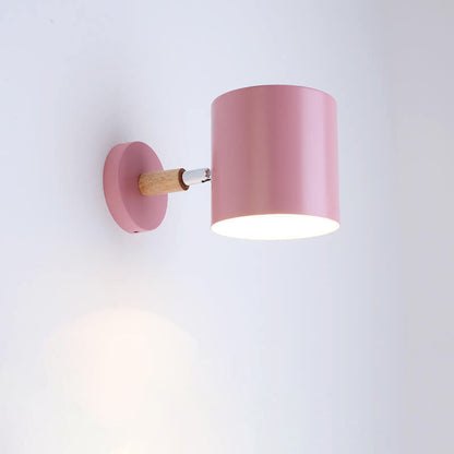 Sconce Light Fixture for Bedroom 5 in × 5.5 in Hardwired E26 Socket Wood Metal Accent Reading Nightstand Living Room Hallway Decor Contempor