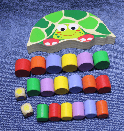 Jeu d'empilage de tortues pour tout-petits – Blocs d'équilibre en bois pour la coordination œil-main et la motricité fine, 3 ans et plus