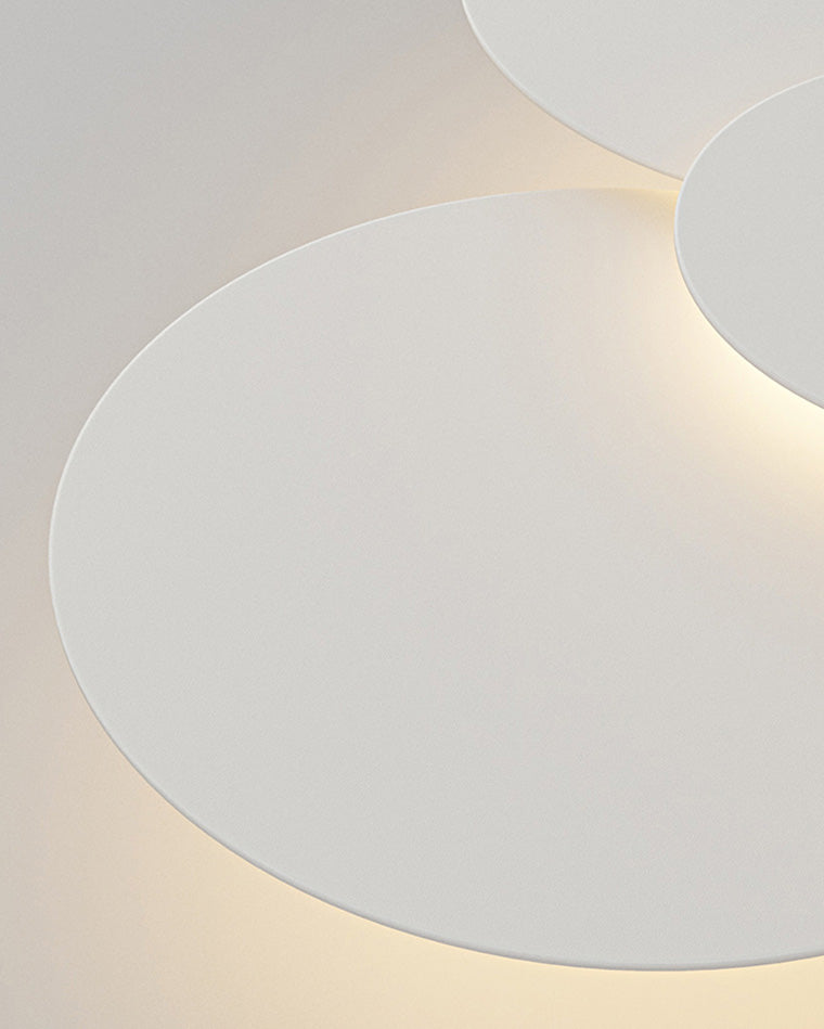 Plafonnier LED encastré 31,5 x 28 po, intensité réglable, télécommande, design moderne à disque en acrylique blanc pour chambre, salon, salle de bain 1