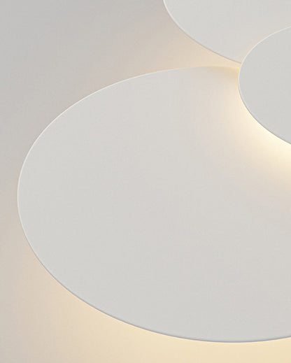 Plafonnier LED encastré 31,5 x 28 po, intensité réglable, télécommande, design moderne à disque en acrylique blanc pour chambre, salon, salle de bain 1