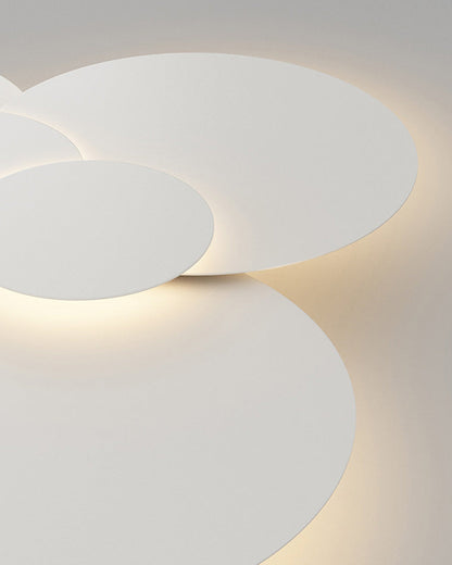 Plafonnier LED encastré 31,5 x 28 po, intensité réglable, télécommande, design moderne à disque en acrylique blanc pour chambre, salon, salle de bain 1