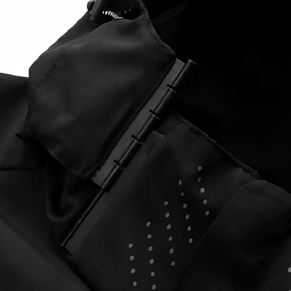 Veste de pluie légère zippée à capuche – Coupe-vent respirant pour homme