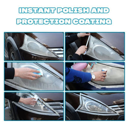 Headlight Restoration Kit – Removes Cloudiness & Yellowing for Crystal-Clear Lens Clarity on All Vehicles