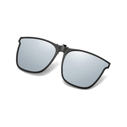 Flip-Up Polarized Clip-On Sunglasses for Prescription Glasses | UV Protection Magnetic Attachment | Lightweight Driving Shades for Men &
