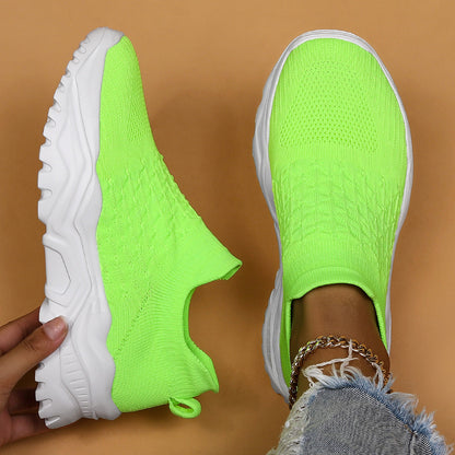 Lightweight Orthopedic Slip-On Sneakers Women's Cushioned Walking Shoes for Everyday Wear Breathable Canvas Footwear