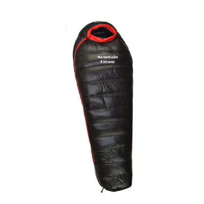 Cold Weather Down Sleeping Bag for Winter Camping, Backpacking & Outdoor Adventures – Lightweight Insulated Mummy Bag with Hood