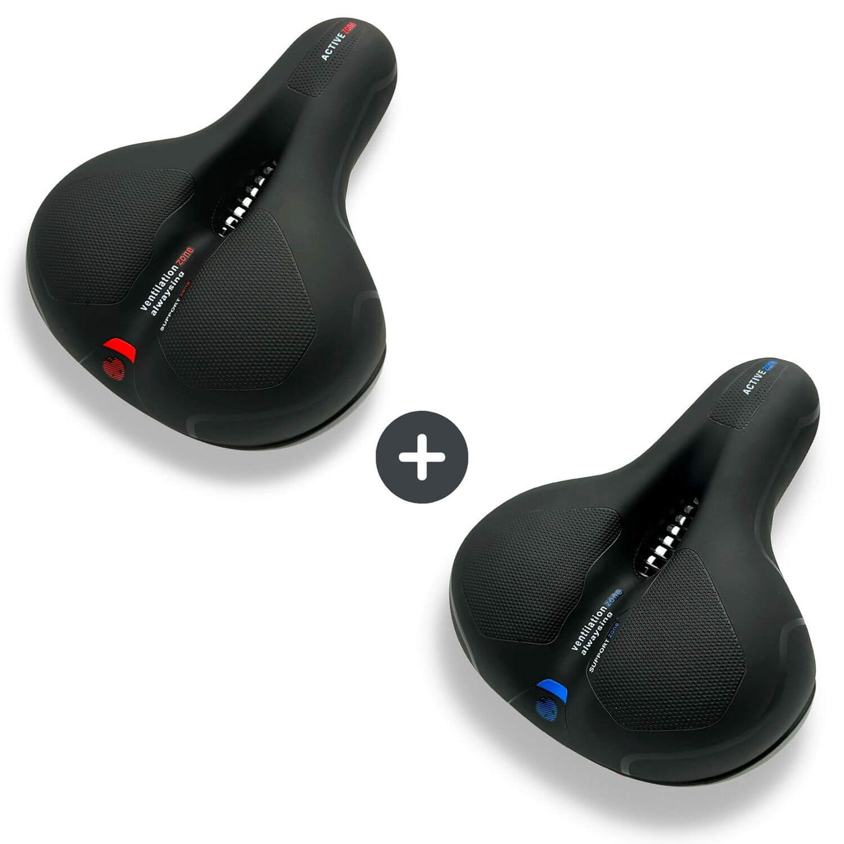 Memory Foam Bike Seat with Pressure Relief & Gel Cushioning for Road, Mountain & Commuter Bicycles – Ergonomic Saddle for Men & Women