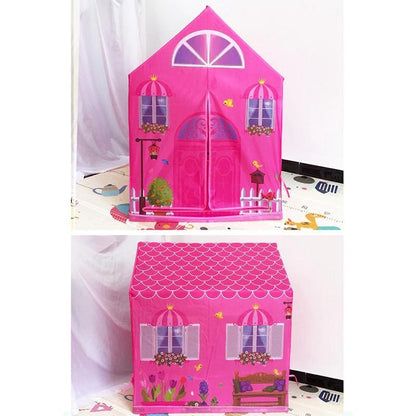 Kids Play Tent Castle Playhouse for Indoor & Outdoor – Pop-Up Hideaway Fort for Toddlers Girls Boys – Portable Lightweight Folding Cottage