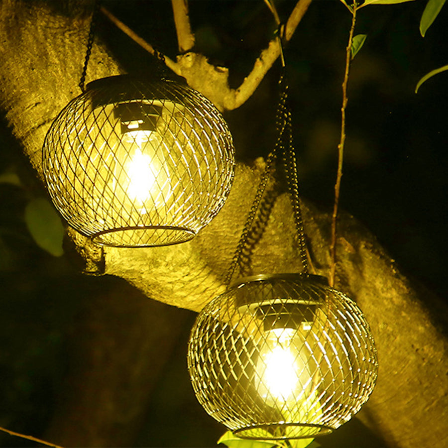Lanterne solaire à suspendre avec éclairage LED intégré – Lumière chaude pour porche, jardin et terrasse